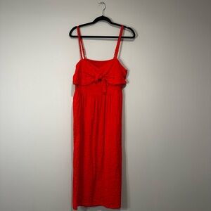 Old Navy Red Midi Dress